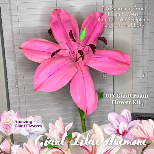 Make Craft Flower- Giant Lily Flower Kit- Creation Petal by Petal