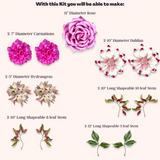 Pinks and Whites DIY Foam Wall Flower Kit