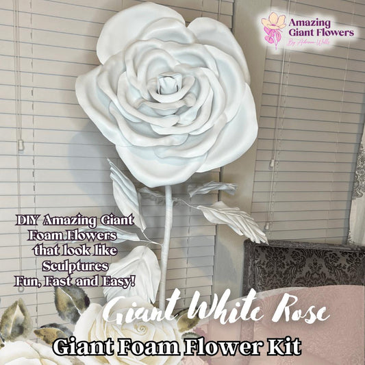Wedding White Rose-DIY Flower Kit-Wedding White Centerpiece