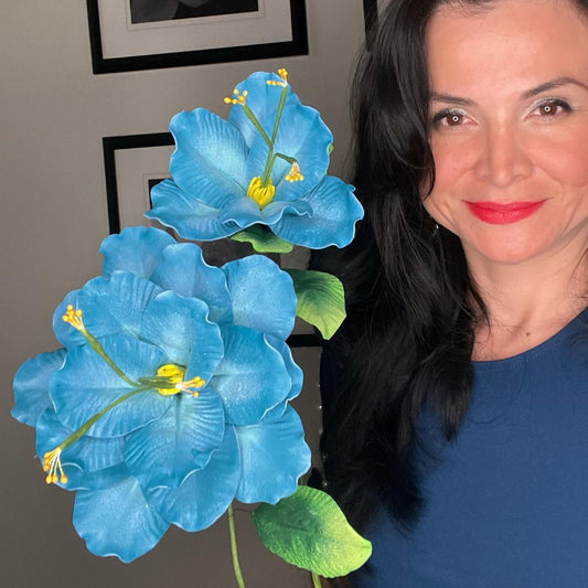 Blue Cactus Orchid Handheld Kit - Bloom & Shape (3 Flowers) - amazinggiantflowers