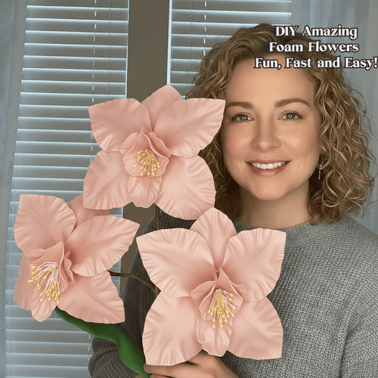 Blush Fire Orchid Handheld Kit - Bloom & Shape (3 Flowers) - amazinggiantflowers