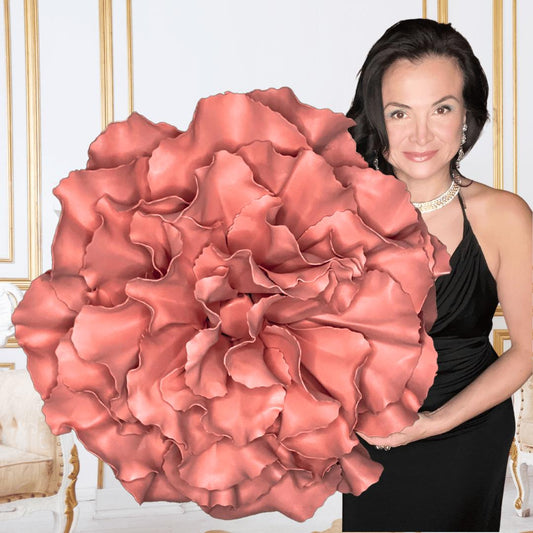 Giant Foam Carnation Wall Art - Stunning Floral Decoration