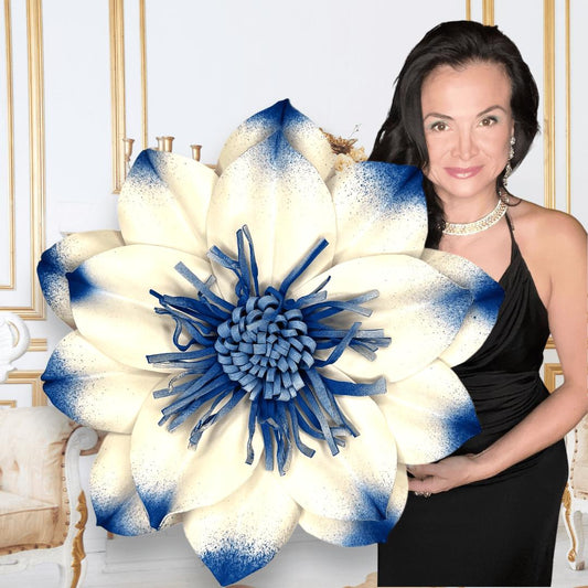 Giant Foam Dahlia Wall Decor - Exquisite Floral Artistry
