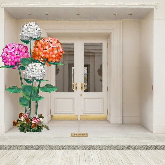 Large Hydrangea Bouquet Backdrop - amazinggiantflowers