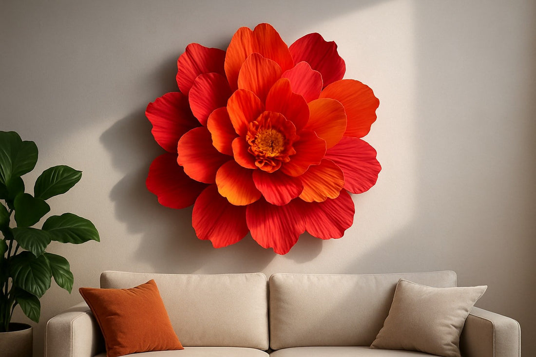 7 Stunning Big Flower Wall Decor Ideas to Transform Your Space - amazinggiantflowers