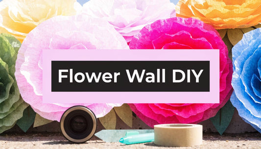 DIY Large Paper Flower Wall for Photo Booth - amazinggiantflowers