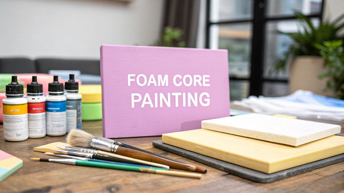 A Crafter's Guide To Painting On Foam Core