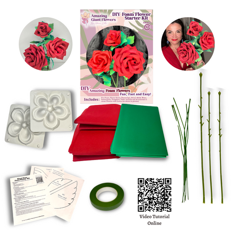 "Discover the Joy of Crafting Flowers with DIY Foam Flower Starter Kits | Perfect for Beginners and Crafters of All Ages"