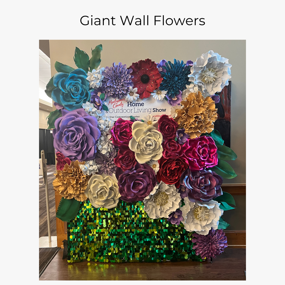 Giant Wall Foam Flowers