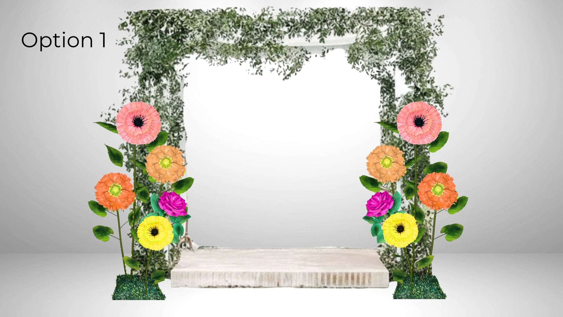 Flowers Proposed, Mockup, Dimensions