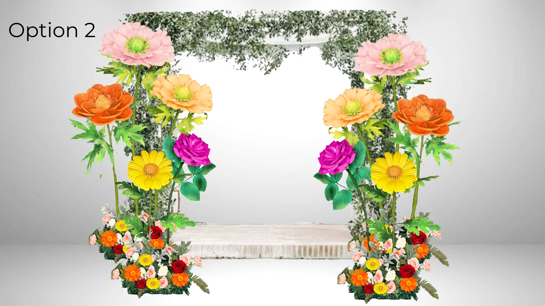 Flowers Proposed, Mockup, Dimensions