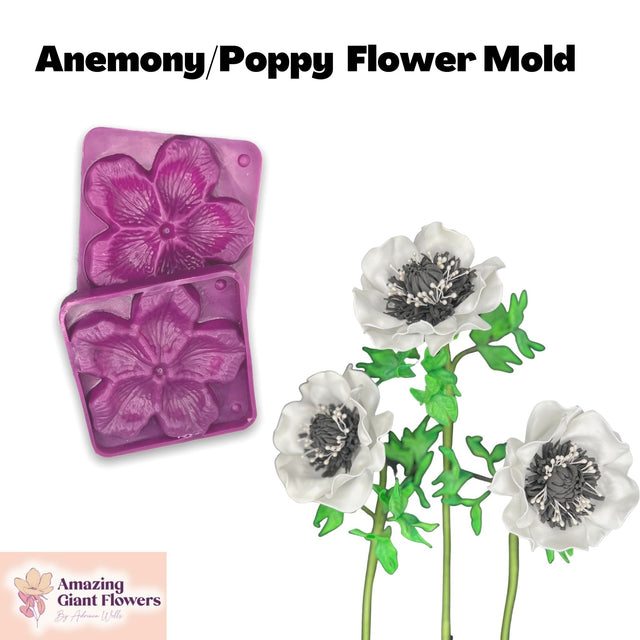 Anemone/Poppy Flower Mold - Craft Diverse Florals