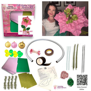 Arts & Crafts-DIY Poinsettia Giant Size kit