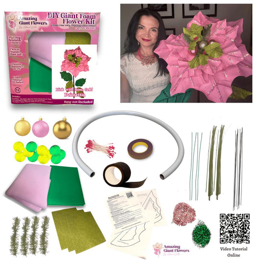 Arts & Crafts-DIY Poinsettia Giant Size kit