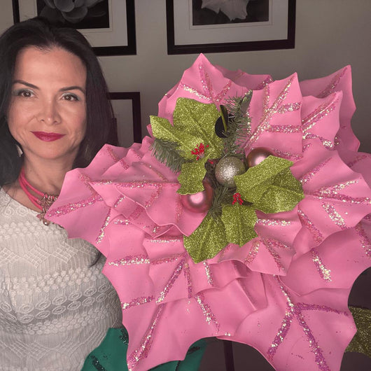 Arts & Crafts-DIY Poinsettia Giant Size kit