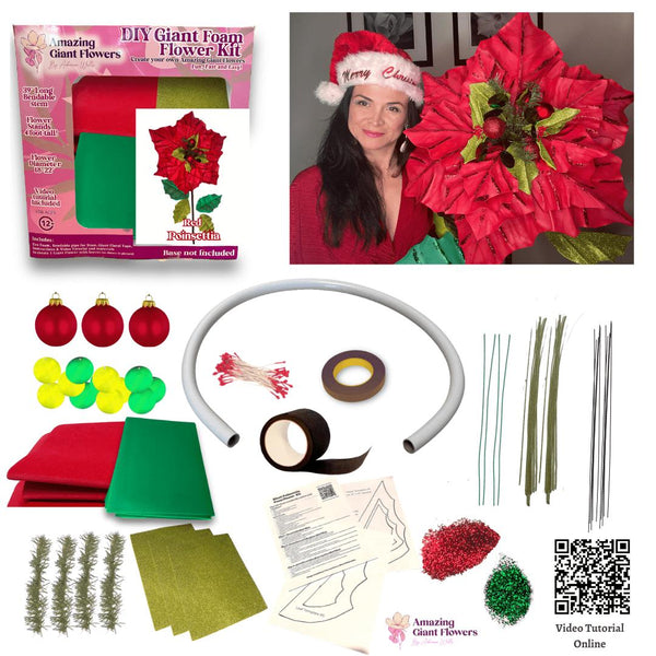 Arts & Crafts-DIY Poinsettia Giant Size kit