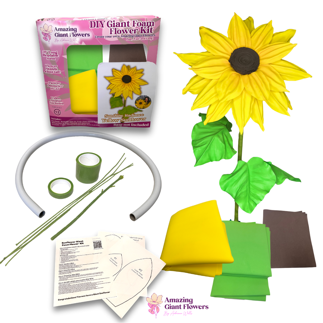 Brighten Your Space with the Giant Sunflower Kit | Vibrant & Customizable