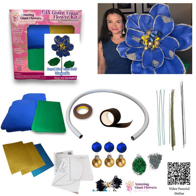 DIY Christmas Decor-DIY Giant Christmas Magnolia Flower Kit