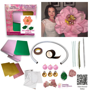 DIY Christmas Decor-DIY Giant Christmas Magnolia Flower Kit