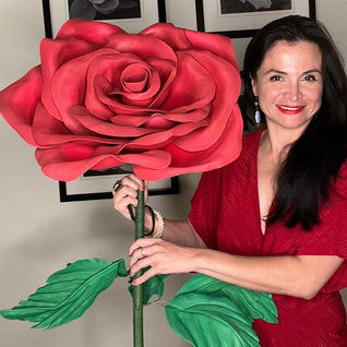 DIY Flower Kit – Giant Rose Waterproof Foam, Easy Assembly, Stunning Results