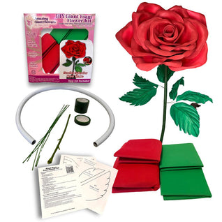 DIY Flower Kit – Giant Rose Waterproof Foam, Easy Assembly, Stunning Results