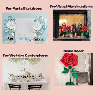 DIY Flower Kit – Giant Rose Waterproof Foam, Easy Assembly, Stunning Results