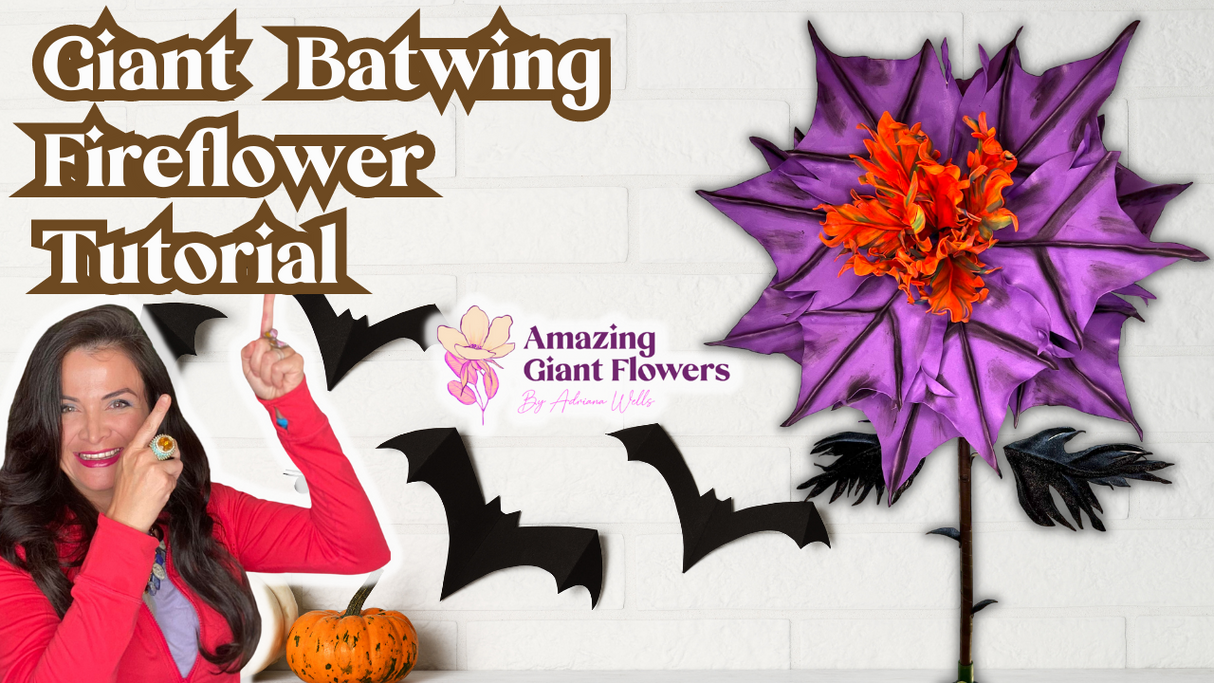 DIY Giant Halloween Batwing Fireflower Kit for Halloween Decor