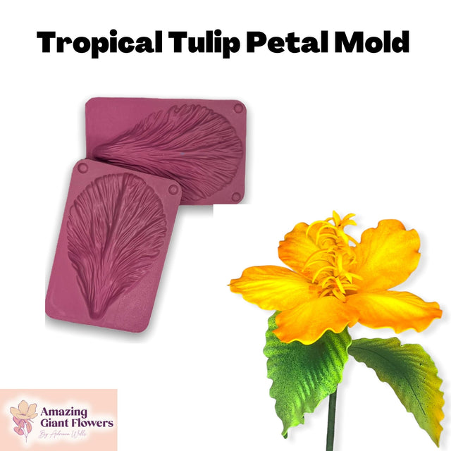 Exotic Tropical Flower Petal Mold - Craft Vibrant Florals