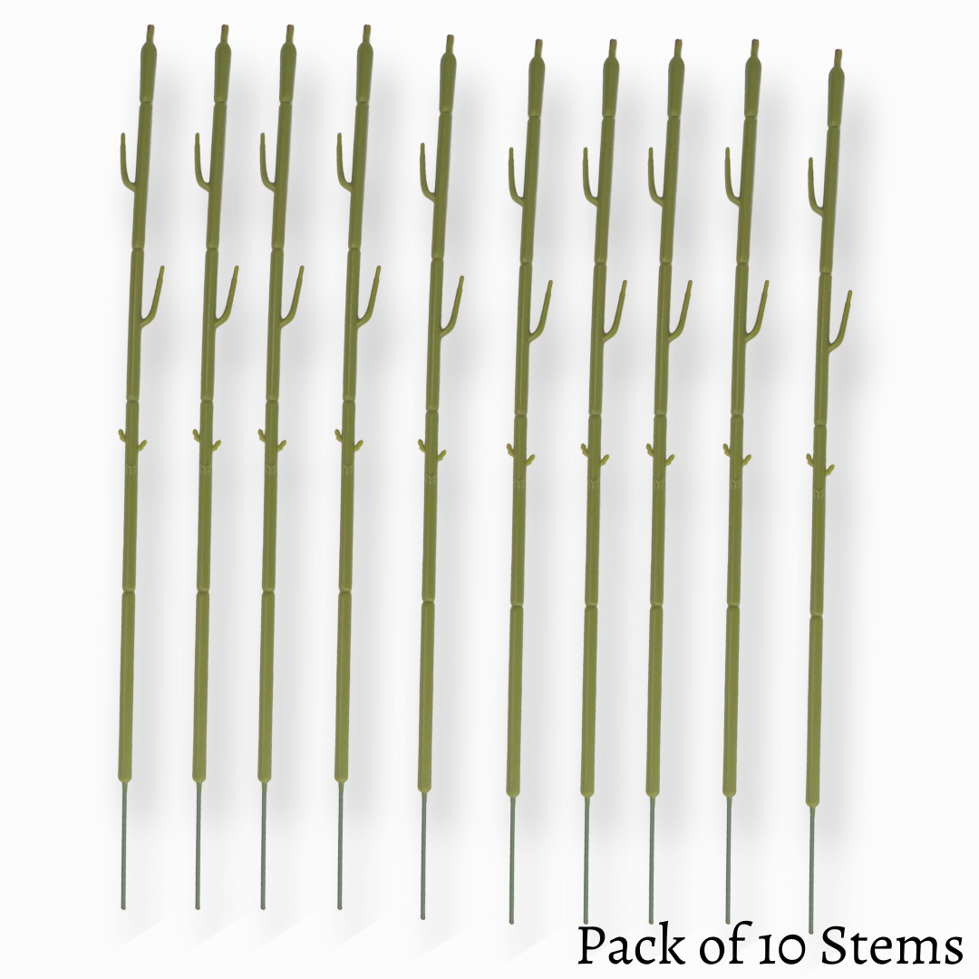 Floral Stems (10 Stem Pack)flower stems, floral wires, flower long stem, flower single stem, flower making wire, flower making supplies, artificial long stem flowers
