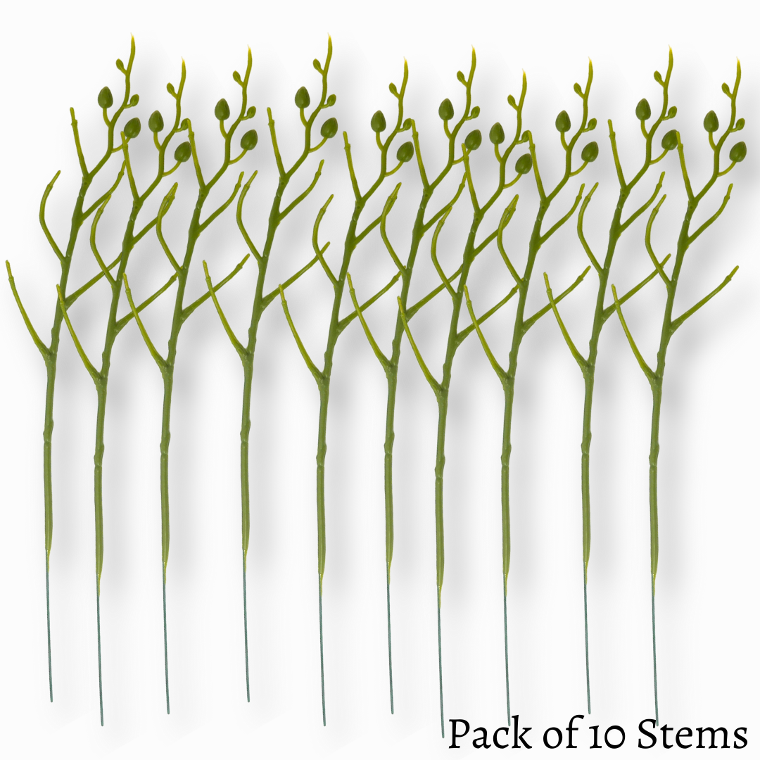 Floral Stems (10 Stem Pack)flower stems, floral wires, flower long stem, flower single stem, flower making wire, flower making supplies, artificial long stem flowers
