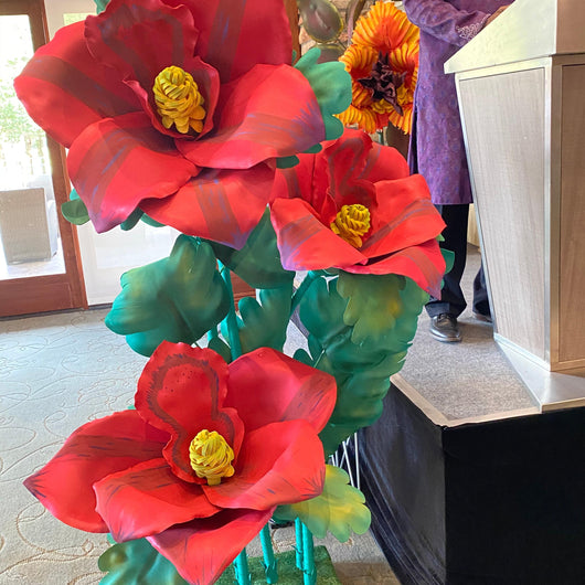 Giant Hibiscus Lily Foam Arrangement for Events