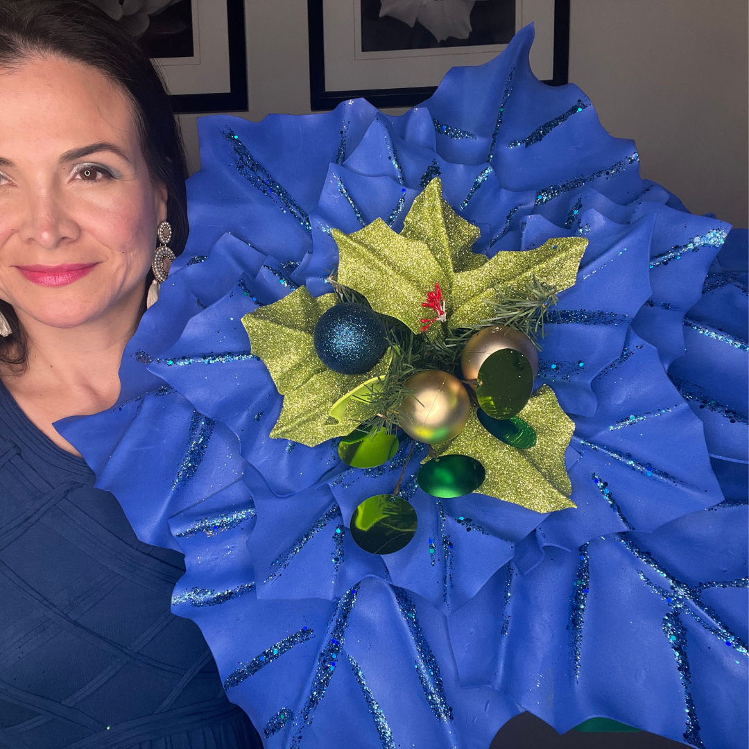 Greatest Holiday Decor -DIY Giant Christmas Poinsettia Flower Kit