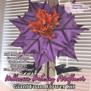 Halloween Arts and Crafts- DIY Batwing Giant Fireflower Kit