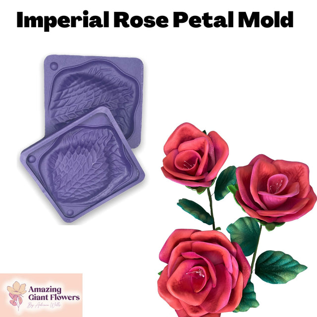 Heirloom Rose Petal Mold - Craft Elegant 8" Roses
