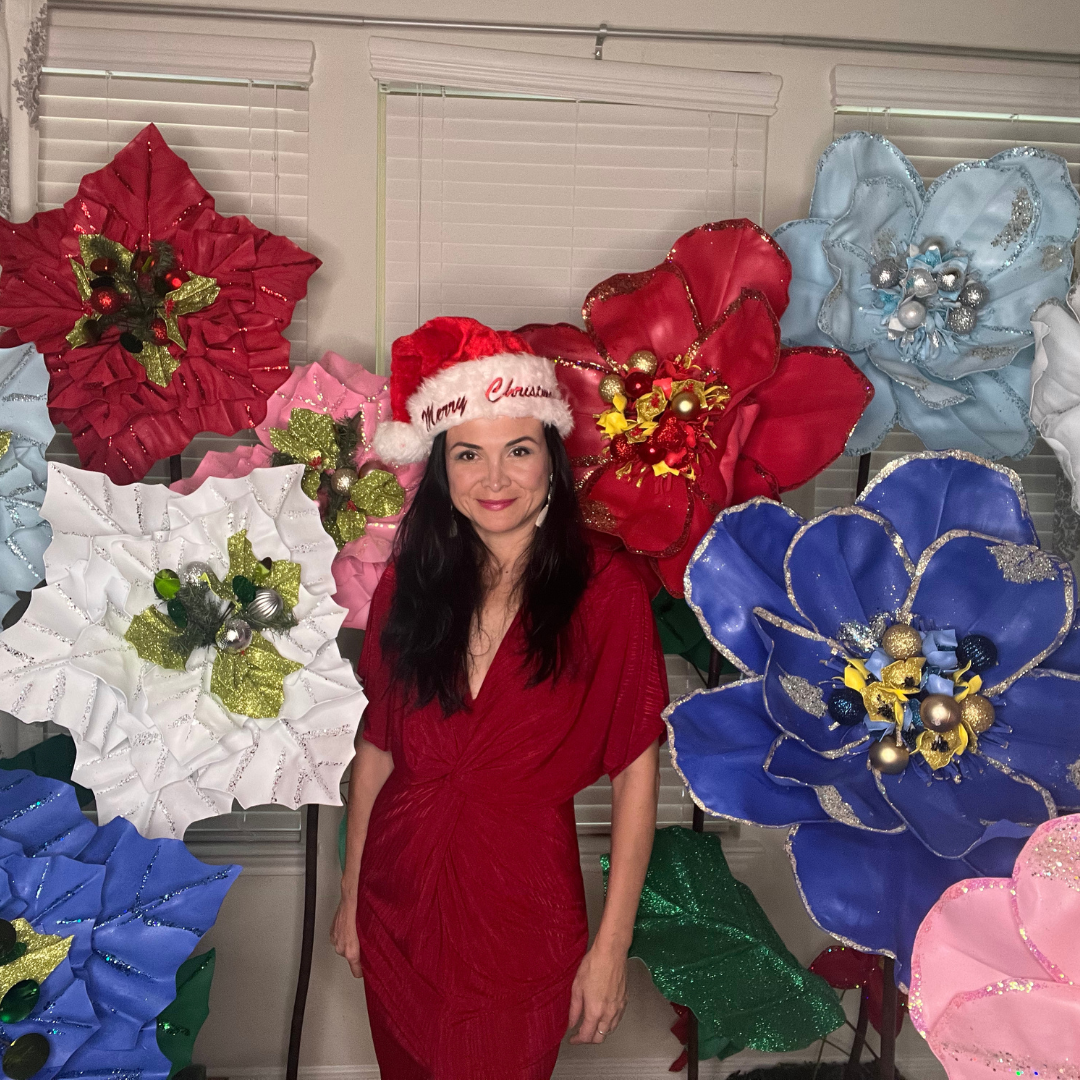 Holiday Decor-DIY Giant Christmas Magnolia Flower Kit