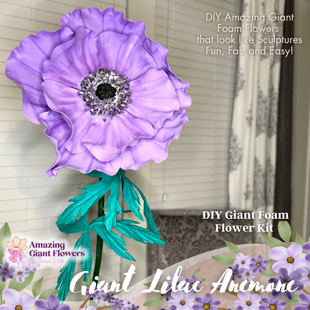 Lilac Anemone DIY Giant Flower Kit