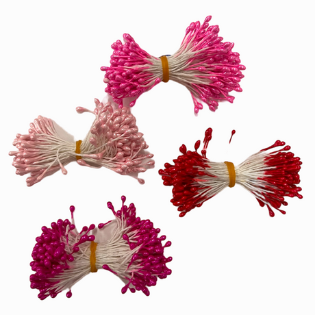 Luxurious Pearlized Floral Accents: 3mm Flower Stamens, flower pistils, flower buds
