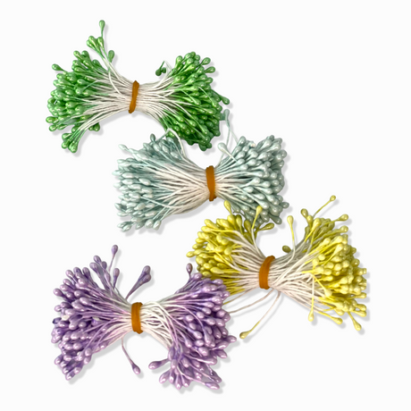 Luxurious Pearlized Floral Accents: 3mm Flower Stamens, flower pistils, flower buds