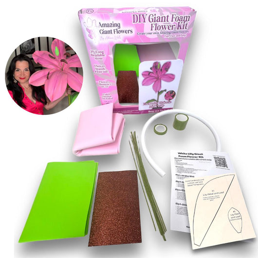 Make Craft Flower- Giant Lily Flower Kit- Creation Petal by Petal