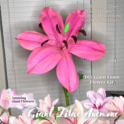 Make Craft Flower- Giant Lily Flower Kit- Creation Petal by Petal