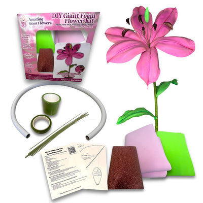 Make Craft Flower- Giant Lily Flower Kit- Creation Petal by Petal