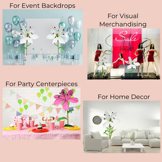 Make Craft Flower- Giant Lily Flower Kit- Creation Petal by Petal