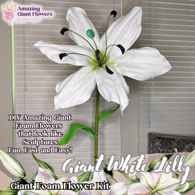Make Craft Flower- Giant Lily Flower Kit- Creation Petal by Petal