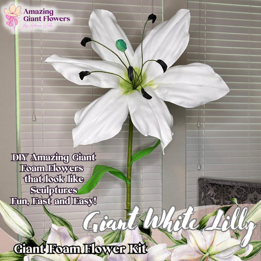 Make Craft Flower- Giant Lily Flower Kit- Creation Petal by Petal
