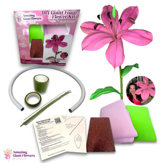 Make Craft Flower- Giant Lily Flower Kit- Creation Petal by Petal