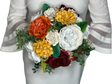 Peony, Poppies, Roses and Marigold Bridal Bouquet