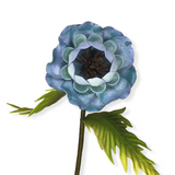 Poppy Foam Flower with Round Bud with Fringe