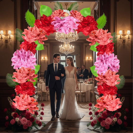 Wedding Ceremony Arch Wall Flowers
