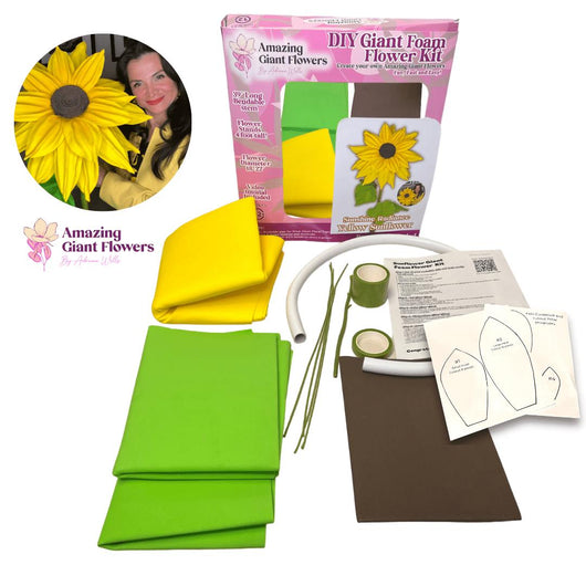 Sunflower Decor- DIY Giant Sunflower Kit | Vibrant & Customizable