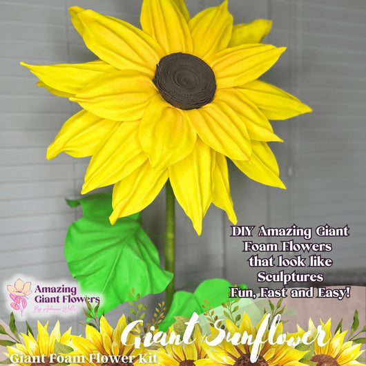 Sunflower Decor- DIY Giant Sunflower Kit | Vibrant & Customizable